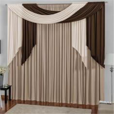 Imagem de Cortina Para Varão Duplo 3,00M X 2,80M Alana Avelã