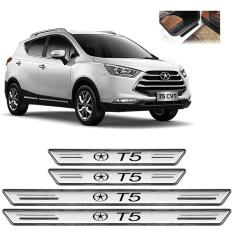 Imagem de Soleira Platinum JAC T5 2016 a 2018 4 Peças Prata sp141