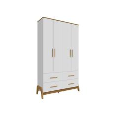 Imagem de Guarda Roupa Retrô Guti Moveis Peroba 04 portas MDF