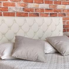 Imagem de Kit Cabeceira E Recamier Capitonê Baú Queen Cama Box Bege Rbl