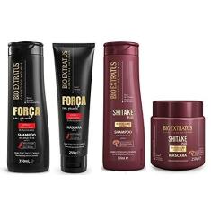 Imagem de Kit Shitake + Força Pimenta Cronograma Capilar Bio Extratus