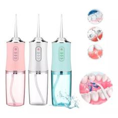 Imagem de Irrigador Oral Dental Recarregavél Higiene Limpeza Bucal Limpador De D