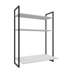 Imagem de Escrivaninha Suspensa Estilo Industrial Tokyo - Fit Mobel Cor Branco