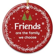 Imagem de HEXMOZ Enfeites de Natal Amigo 2024 - Enfeites de Amigo para Mulheres - Presentes de Natal para Amigos para Mulheres, Melhores Amigos, Melhores Amigos, Ideias de Lembrança da Amizade - Amigos são a