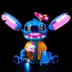 Imagem de Kit de luz para brinquedo de construção Lego Disney Stitch 43249 - Kyg