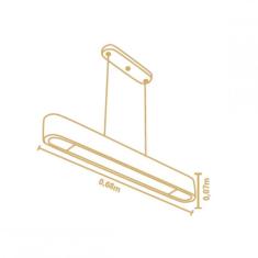 Imagem de Pendente Decorativo Rettangolare Madeslustre Castanho