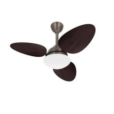 Imagem de Ventilador Teto Bronze Trevo 3 Pás MDF Econômico Ventax 220V