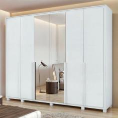 Imagem de Guarda-roupa 6 Portas 6 Gavetas 100% Mdf Imperatore Com Espel