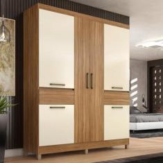 Imagem de Guarda Roupa Casal Mauá Amêndola Off White - Demóbile
