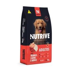 Imagem de Nutrive Cães Adultos Frango, Carne e Arroz 15kg