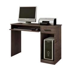 Imagem de Mesa Prática para Computador MDP 15mm 1 Gaveta - Rústico