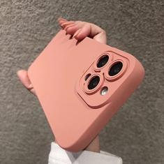 Imagem de Capa de telefone de silicone fosco para iPhone 14 13 12 11 Pro Max Mini XR XS Max X 8 7 14 Plus SE 2020 Lente de câmera Portector Capa macia, rosa, para iPhone 13 Mini