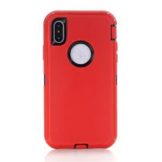 Imagem de Capa armadura para iPhone X XS Max XR 7 8 6S Plus Capa protetora híbrida à prova de choque para iPhone 15 14 13 12 11 Pro Max Mini capa de telefone, vermelha, para iPhone 11Pro Max