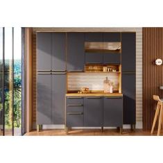 Imagem de Cozinha Modulada Completa Nápoli Prime 4 Peças (1Aéreo+1Balcão+2Panele
