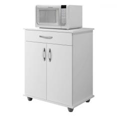 Imagem de Armário de Cozinha Vegas 2 Portas 1 Gaveta Branco - Panorama Móveis