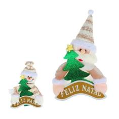 Imagem de Enfeite de Porta Guirlanda de Natal Decoração Natalina Feliz Natal Pap