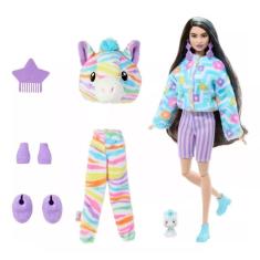 Imagem de Boneca Barbie Cutie Reveal Zebra Sonho Colorido Mattel Hrk39