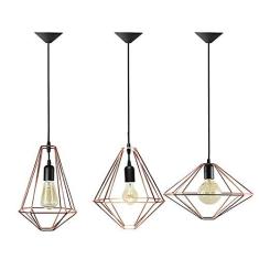 Imagem de Conjunto Com 3 Pendentes Aramados Lhz - Cobre