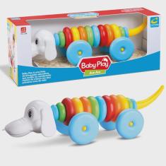 Imagem de Brinquedo Educativo Cachorro Argola Didático de Montar Retro