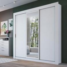 Imagem de Guarda roupa herval ph 1681 - cor branco - com espelho