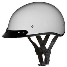 Imagem de Capacete de caveira Daytona Helmets para motocicleta - Branco pérola 100% aprovado pelo DOT