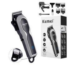 Imagem de Maquininha Maquina De Cortar Cabelo Profissional S/Fio Km119 Led Indic