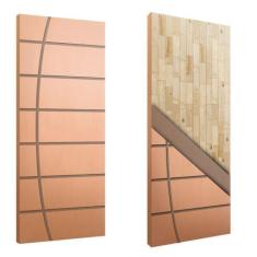 Imagem de Porta Sólida Friso 14 HDF Eucalipto - JB Paes