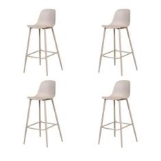 Imagem de Kit 4 Banquetas Altas Miami Abi Fratini 101,50 cm (altura) Polipropile