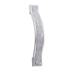 Imagem de Maçaneta de cristal de diamante para móveis 11/14 cm strass Gaveta para armário Puxador de porta de armário de cozinha Hardware de maçaneta de móveis, branco1