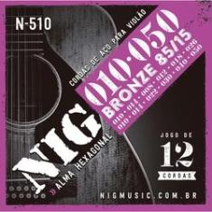 Imagem de Encordoamento Violao Nig N510 Aco/bronze 12 Cordas