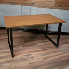 Imagem de Mesa Para Escritório Estilo Industrial Preto Fosco