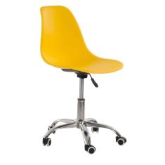 Imagem de Cadeira Com Rodízios Eames Office Amarelo