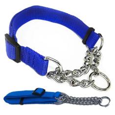 Imagem de Coleira Cachorros Caes Guia Ajustavel Corrente Semi Enforcado