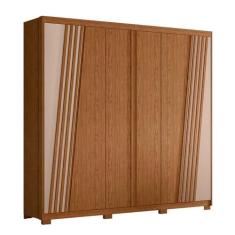 Imagem de Guarda Roupa Ouro Verde Ripado 6 Portas Albatroz