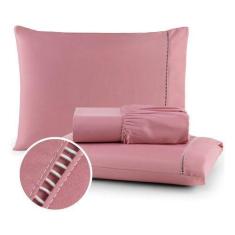 Imagem de Jogo De Lençol King 3 Pçs 400 Fios C/ Elástico - Tecidos Nobre