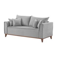 Imagem de Sofá 4 Lugares Living M-46 Martins Veludo Cinza