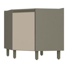 Imagem de Armário de Cozinha para Canto Oblíquo 1 Porta Connect Duna/Cristal C67