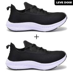 Imagem de Kit 2 Tênis Masculino Básico P Trabalhar Passear Sair Casual Confortável CA Shoes-Masculino
