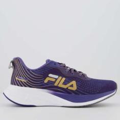 Imagem de Tênis Fila Racer Curve Feminino Roxo Acinzentado e Dourado-Feminino
