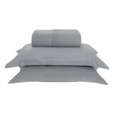 Imagem de Jogo de Lençol Basic Aba Americana MicroPercal 300 fios Casal 3 Peças 