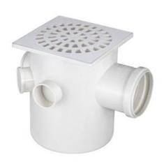 Imagem de Caixa Sifonada Com Grelha Quadrada  Dn150X185X75 - Krona