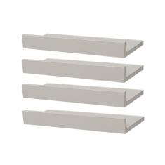 Imagem de Kit 4 Prateleiras Porta Quadros 50 x 15cm  Suporte Invisível