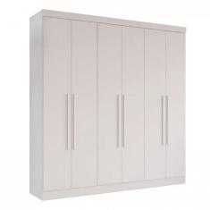 Imagem de Guarda Roupa Casal Recife 6 Portas Salleto Branco