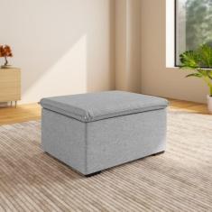 Imagem de Sofá Modular Puff 70cm Zen Cabecasa Madeiramadeira Cinza