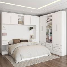 Imagem de Guarda-Roupa Modulado 9 Portas 8 Gavetas Maestro Branco - Panorama Móveis