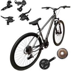 Imagem de Bicicleta Aro 29 KSW XLT 24 Velocidades Alumínio Cubo K7 MTB  Freios A