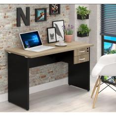Imagem de Mesa Home Office Web25 1,35 x 0,60 c/ 2 Gavetas Calvi/Preto