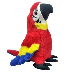 Imagem de Arara Vermelha Pelúcia 30 Cm Altura Papagaio
