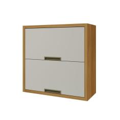 Imagem de Armário Aéreo 2 Portas Basculantes Imperatriz Nesher Móveis Freijó-off White