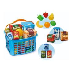 Imagem de Cesta Feira Com Alimentos E Frutas Infantil Usual Brinquedos